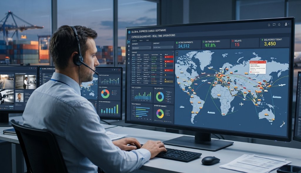 Express Cargo Management Software Dashboard