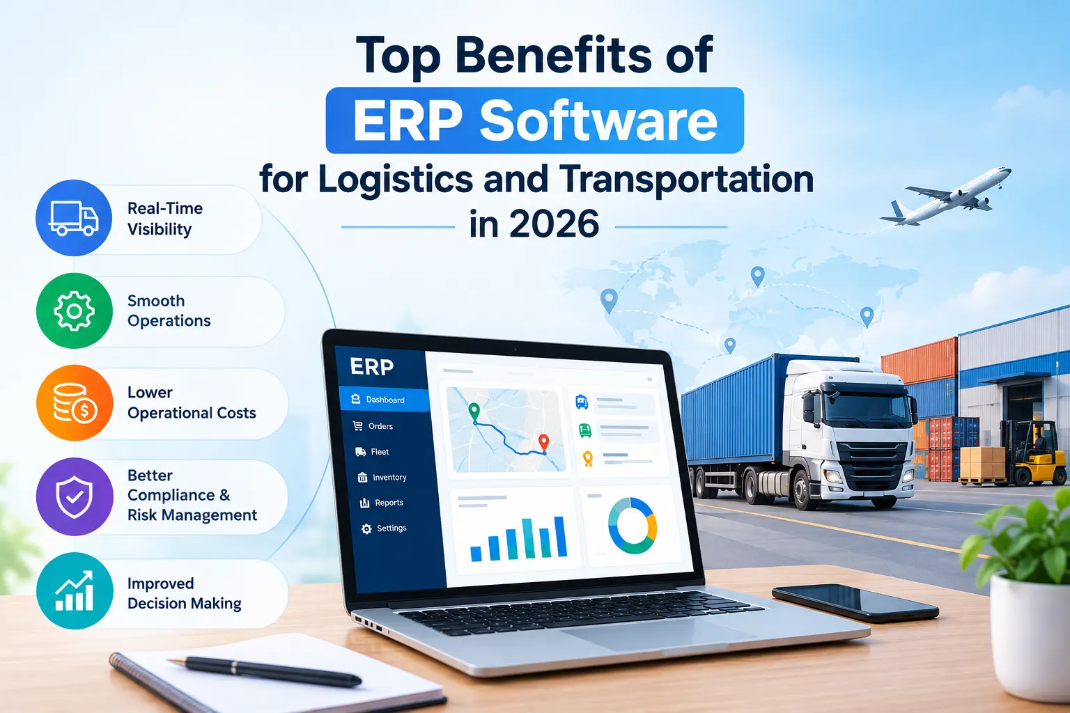 Top Benefits of ERP Software for Logistics and Transportation in 2026